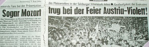 Geschichte Austria Salzburg, Fußball Salzburg, Red Bull Salzburg, RedBulls, Fußball Österreich